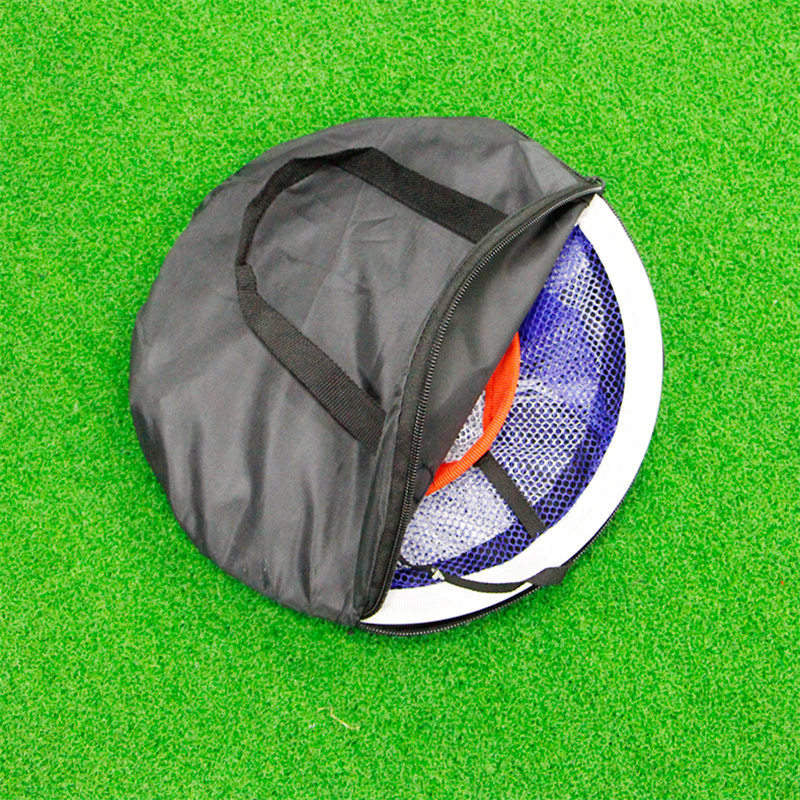 Golf Chipping Net Swing Trainer Indoor Outdoor Chipping Pitching Cages Mats Golf Practice Net Portable 18 Pcs Golf Soft Balls