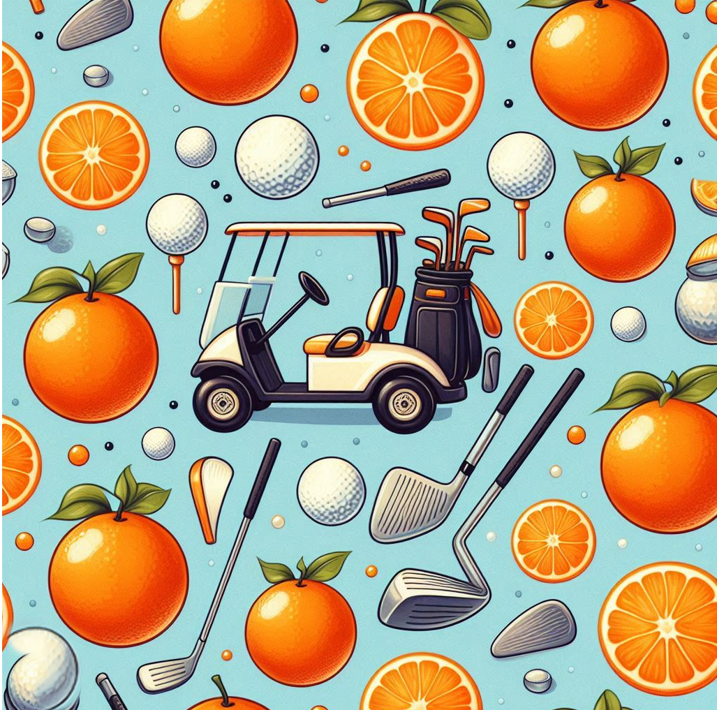 Orange Crush Golf Polo