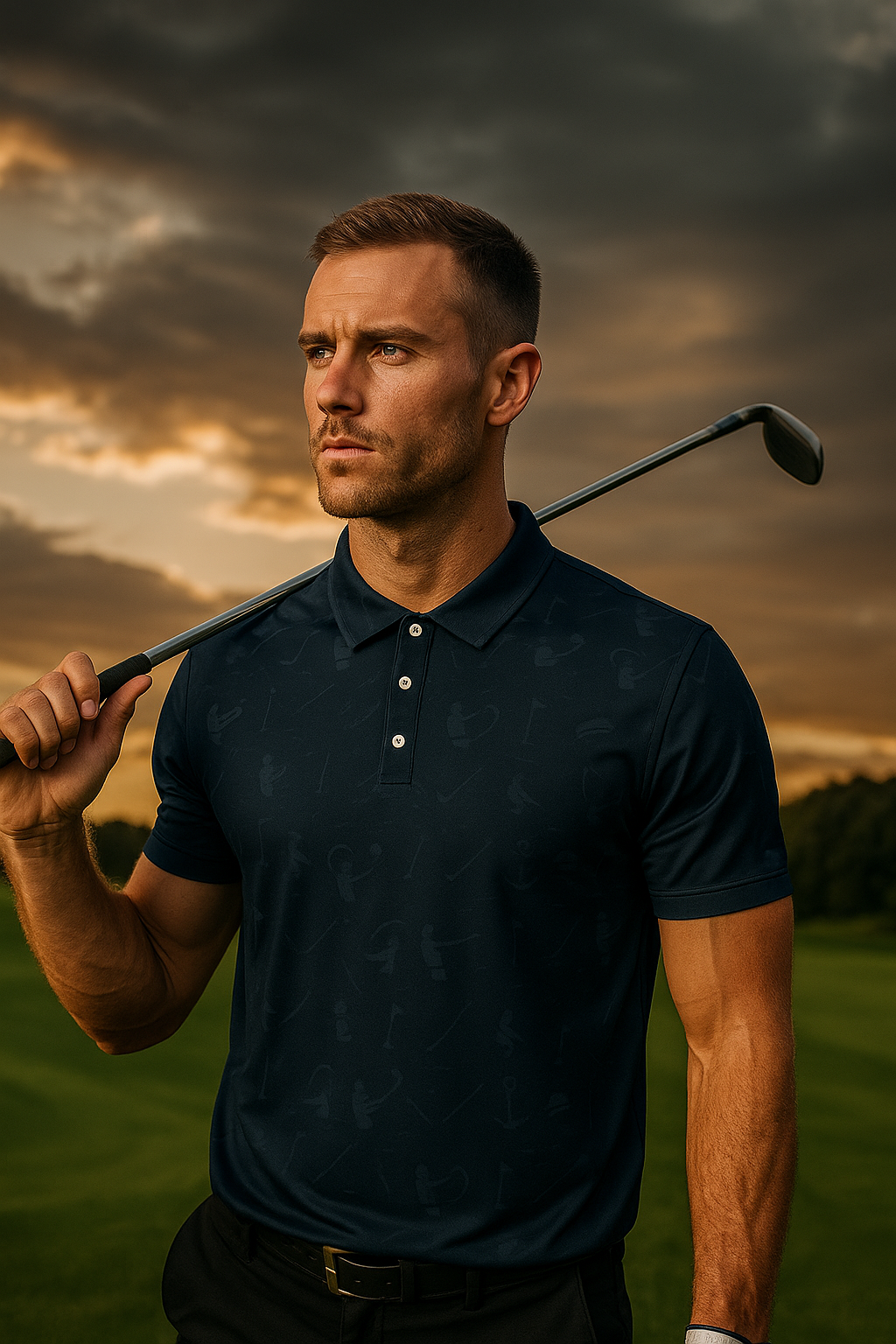 Ninja Slice Golf Polo