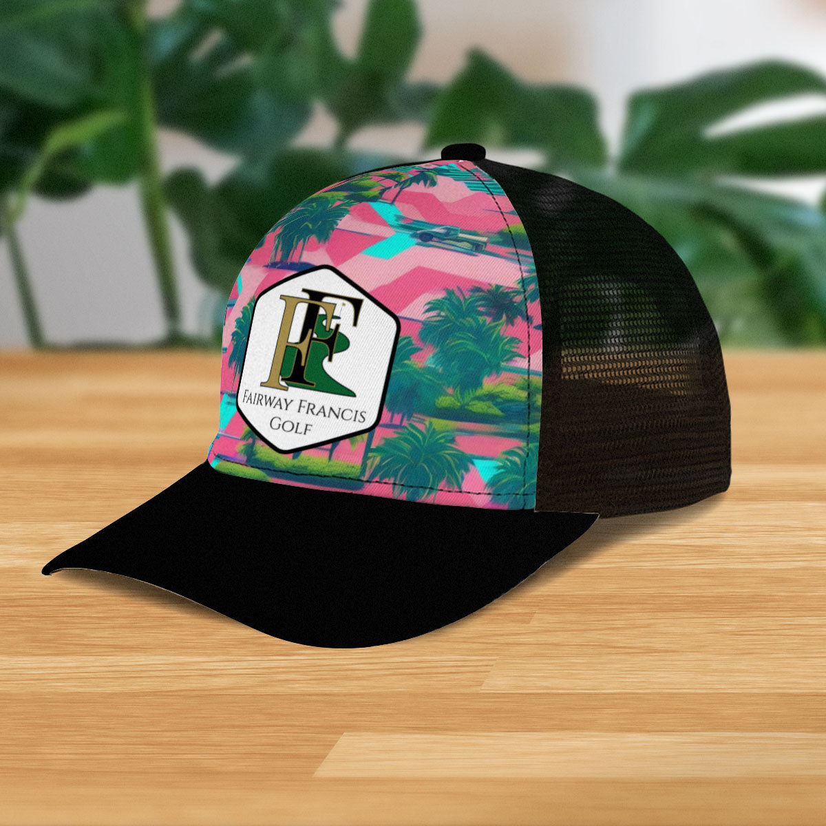 Neon Geo Trucker Hat